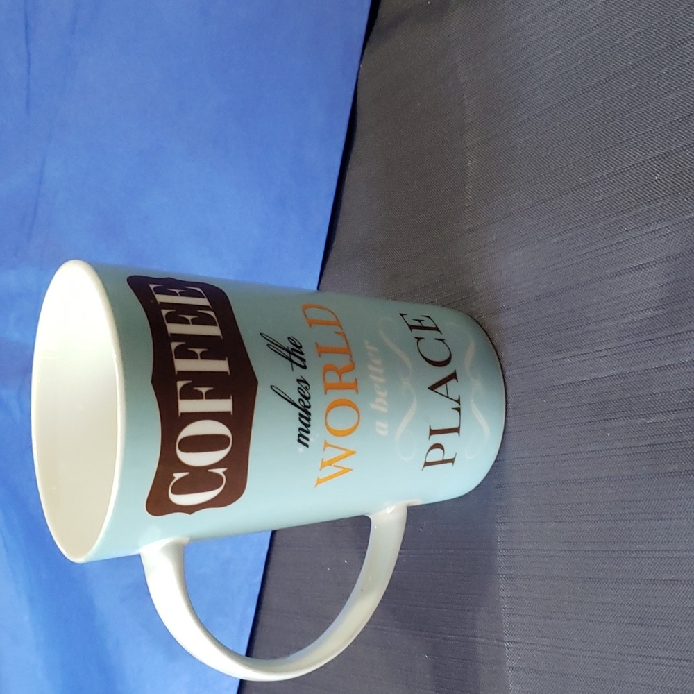 Maxwell Williams Coffee Mug.   COFFEE makes the WORLD a better PLACE.